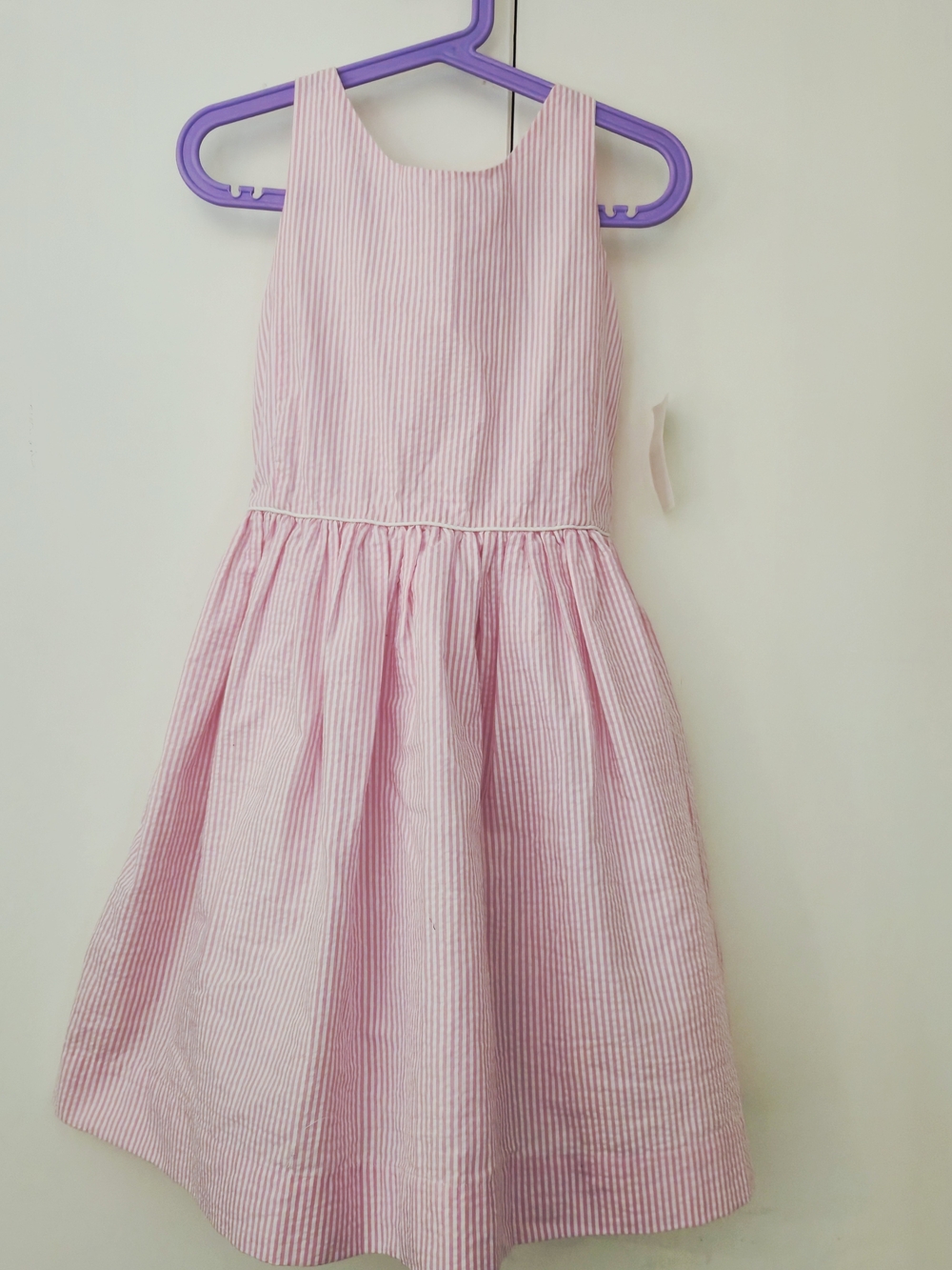 Ralph Lauren Pink Striped Seersucker Sundress